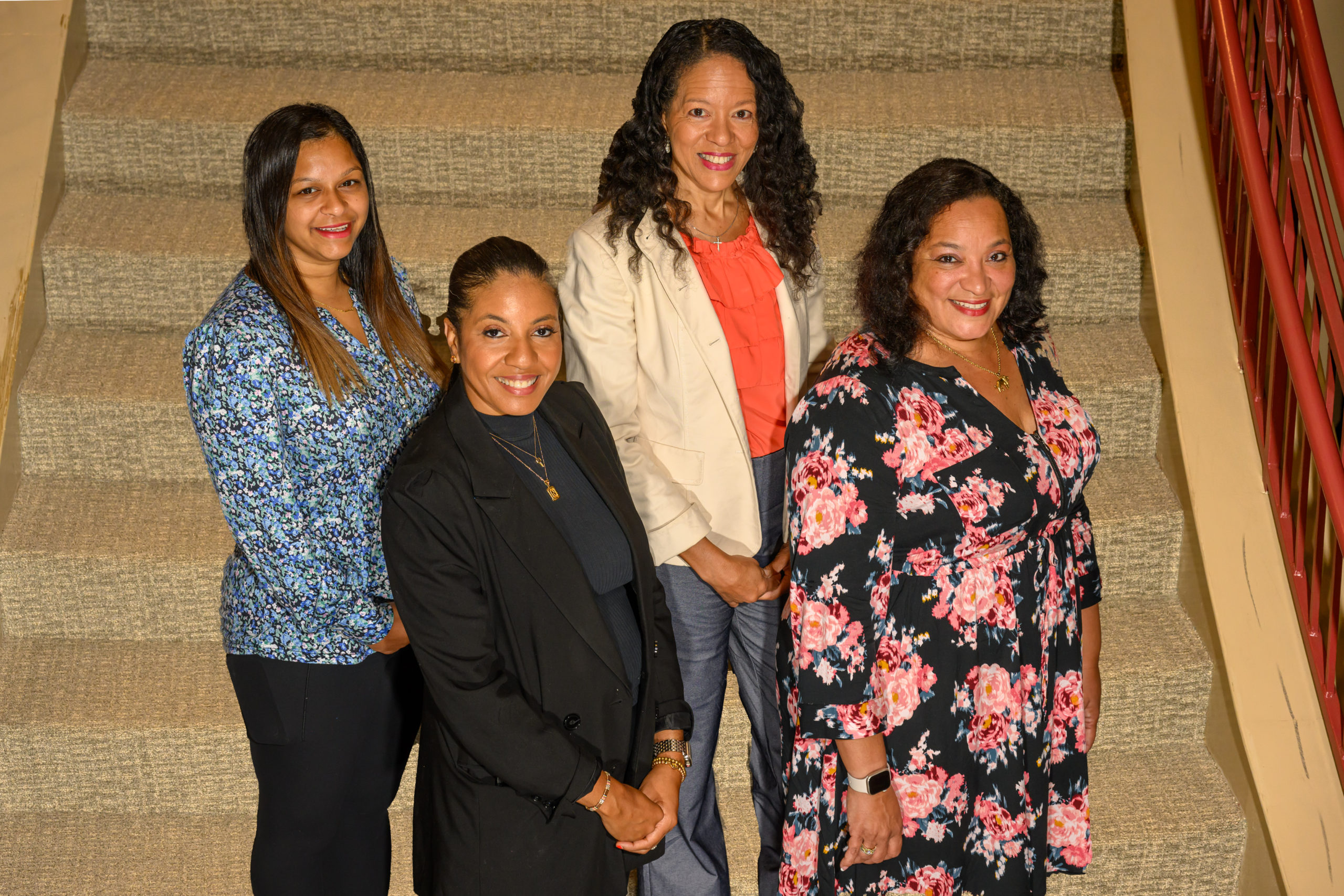 De izquierda a derecha: Minutha Parker, Nikeisha Whatley-Leon, Cherylann Sherwood, Tracy Triplett (Ana Franco, que no aparece en la foto) - Foto de Stanley Leary